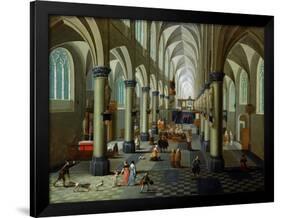 Interior of a Church-Pieter Neeffs the Elder-Framed Giclee Print