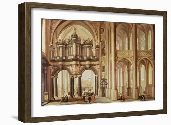 Interior of a Church-Dirck Van Delen-Framed Giclee Print