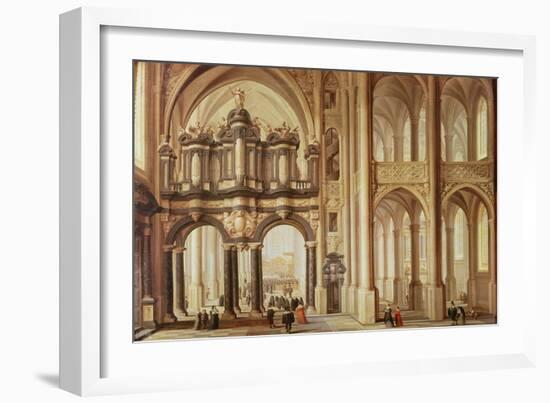 Interior of a Church-Dirck Van Delen-Framed Giclee Print