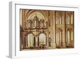 Interior of a Church-Dirck Van Delen-Framed Giclee Print