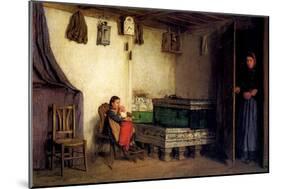 Interior of a Cottage, C.1870-77-Albert Anker-Mounted Giclee Print