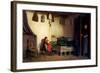 Interior of a Cottage, C.1870-77-Albert Anker-Framed Giclee Print