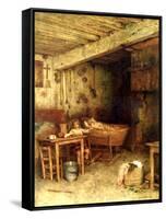 Interior of a Cottage-Alexei Alexevich Harlamoff-Framed Stretched Canvas