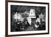 Interior of a Crofter's Cottage, Shetland, Scotland, 1924-1926-Valentine & Sons-Framed Giclee Print