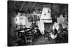 Interior of a Crofter's Cottage, Shetland, Scotland, 1924-1926-Valentine & Sons-Stretched Canvas
