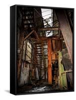 Interior of a Derelict Industrial Building-Cristina Carra Caso-Framed Stretched Canvas