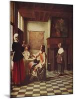 'Interior of a Dutch House', c1658, (c1915)-Pieter De Hooch-Mounted Giclee Print