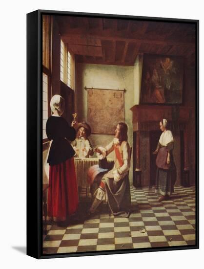 'Interior of a Dutch House', c1658, (c1915)-Pieter De Hooch-Framed Stretched Canvas