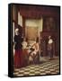 'Interior of a Dutch House', c1658, (c1915)-Pieter De Hooch-Framed Stretched Canvas