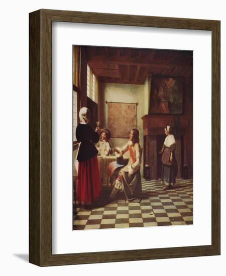 'Interior of a Dutch House', c1658, (c1915)-Pieter De Hooch-Framed Giclee Print