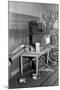 Interior of a farmhouse near Ridgeley, Tennessee, after the flood waters had subsided, 1937-Walker Evans-Mounted Photographic Print