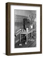 Interior of a farmhouse near Ridgeley, Tennessee, after the flood waters had subsided, 1937-Walker Evans-Framed Photographic Print