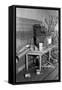 Interior of a farmhouse near Ridgeley, Tennessee, after the flood waters had subsided, 1937-Walker Evans-Framed Stretched Canvas