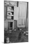 Interior of a farmhouse near Ridgeley, Tennessee, after the flood waters had subsided, 1937-Walker Evans-Mounted Photographic Print