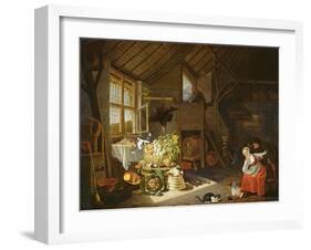 Interior of a Farmhouse-Hendrik Martensz Sorgh-Framed Giclee Print