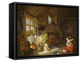 Interior of a Farmhouse-Hendrik Martensz Sorgh-Framed Stretched Canvas