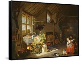 Interior of a Farmhouse-Hendrik Martensz Sorgh-Framed Stretched Canvas