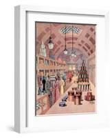 Interior of a Food Store in Milwaukee, 1912-null-Framed Giclee Print