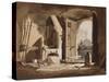Interior of a Forge-Achille Vianelli-Stretched Canvas
