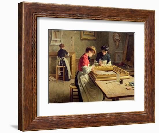 Interior of a Frame Gilding Workshop-Louis-Emile Adan-Framed Giclee Print