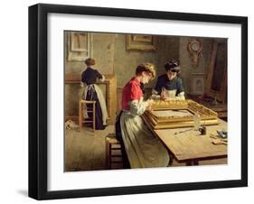 Interior of a Frame Gilding Workshop-Louis-Emile Adan-Framed Giclee Print