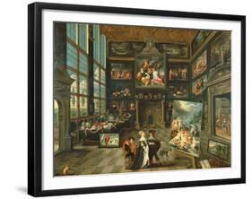 Interior of a Gallery, 1637-Cornelis de I Baellieur-Framed Giclee Print