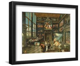 Interior of a Gallery, 1637-Cornelis de I Baellieur-Framed Giclee Print