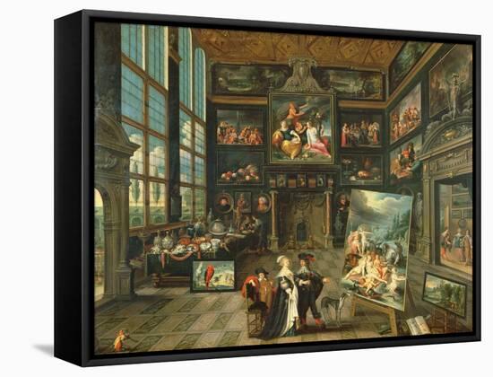 Interior of a Gallery, 1637-Cornelis de I Baellieur-Framed Stretched Canvas
