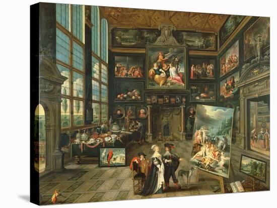 Interior of a Gallery, 1637-Cornelis de I Baellieur-Stretched Canvas