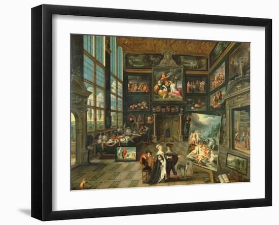 Interior of a Gallery, 1637-Cornelis de I Baellieur-Framed Giclee Print