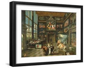 Interior of a Gallery, 1637-Cornelis de I Baellieur-Framed Giclee Print