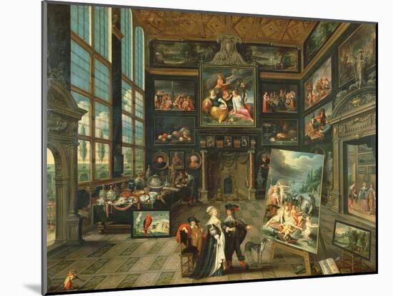 Interior of a Gallery, 1637-Cornelis de I Baellieur-Mounted Giclee Print