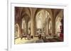 Interior of a Gothic Cathedral with the Priest Saying Mass-Pieter Neeffs the Elder-Framed Giclee Print