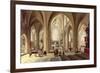 Interior of a Gothic Cathedral with the Priest Saying Mass-Pieter Neeffs the Elder-Framed Giclee Print