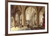 Interior of a Gothic Cathedral with the Priest Saying Mass-Pieter Neeffs the Elder-Framed Giclee Print