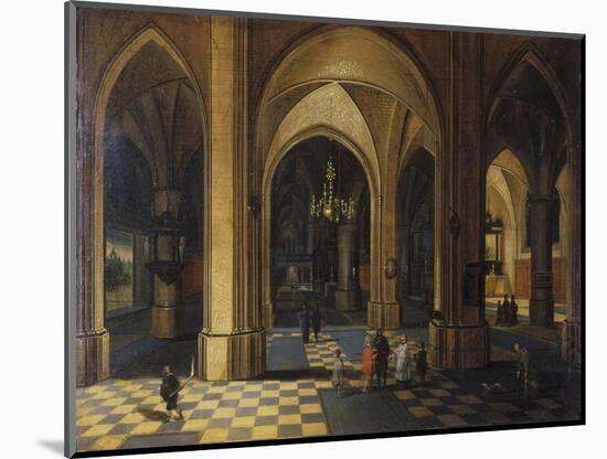 Interior of a Gothic Church-Pieter The Elder Neeffs-Mounted Giclee Print