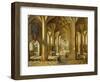 Interior of a Gothic Style Church with Three Naves-Hendrik The Younger Steenwyck-Framed Giclee Print