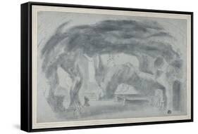 Interior of a Grotto-Richard Wilson-Framed Stretched Canvas