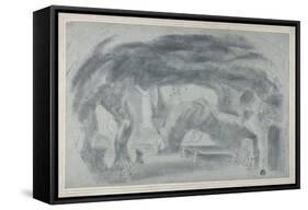 Interior of a Grotto-Richard Wilson-Framed Stretched Canvas