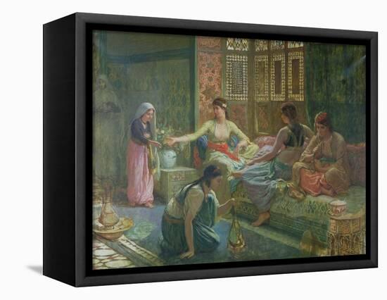 Interior of a Harem, circa 1865-Leon-Auguste-Adolphe Belly-Framed Stretched Canvas