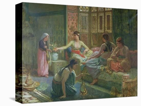 Interior of a Harem, circa 1865-Leon-Auguste-Adolphe Belly-Stretched Canvas