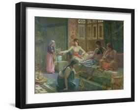 Interior of a Harem, circa 1865-Leon-Auguste-Adolphe Belly-Framed Giclee Print