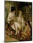 Interior of a Harem in Montmartre, Parisian Women Dressed as Algerians, 1872-Pierre-Auguste Renoir-Mounted Giclee Print