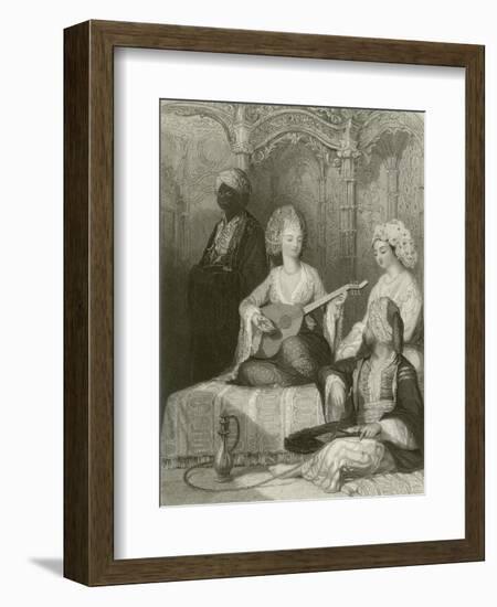 Interior of a Harem-Thomas Allom-Framed Giclee Print