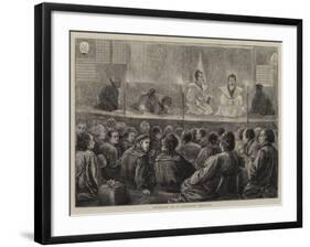 Interior of a Japanese Theatre-Henry Woods-Framed Giclee Print