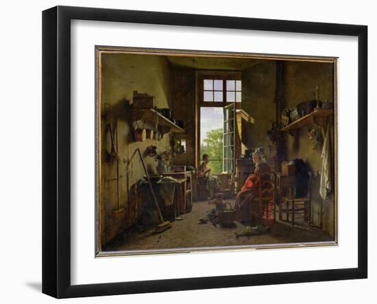 Interior of a Kitchen, 1815-Martin Drolling-Framed Giclee Print