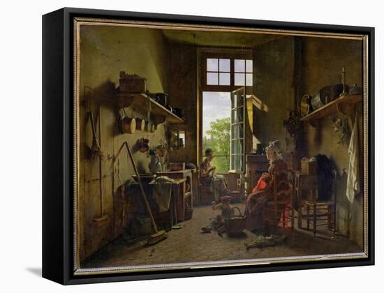 Interior of a Kitchen, 1815-Martin Drolling-Framed Stretched Canvas