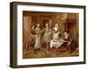 Interior of a Kitchen with Figures Tasting Wine-Cornelis Troost-Framed Giclee Print