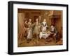 Interior of a Kitchen with Figures Tasting Wine-Cornelis Troost-Framed Giclee Print