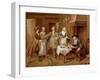 Interior of a Kitchen with Figures Tasting Wine-Cornelis Troost-Framed Giclee Print